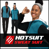 -Hotsuit G2 Dark Blue Zipper- Sauna Suits